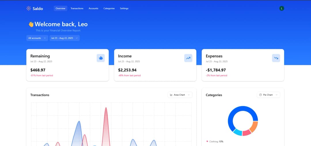Saldo - Finance App